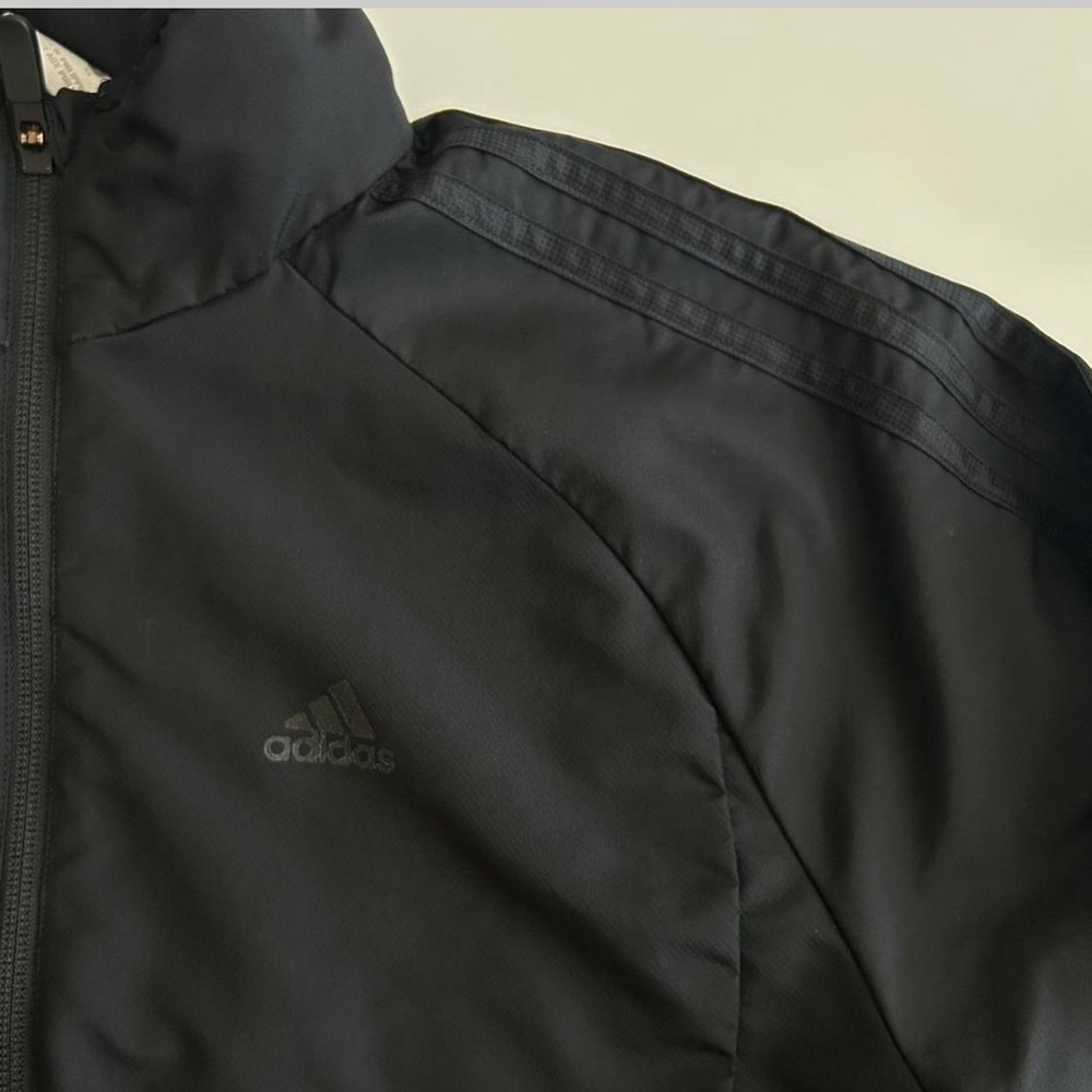 Adidas Black Windbreaker Jacket
